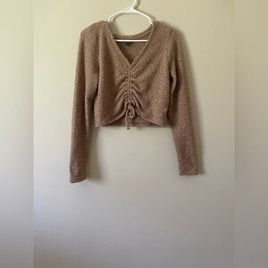 Wild Fable Tan V-Neck Sweater